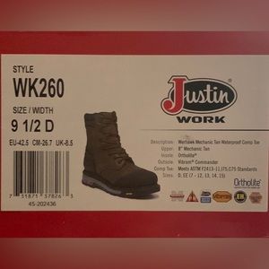 Men’s Justin Warhawk 8” work boots